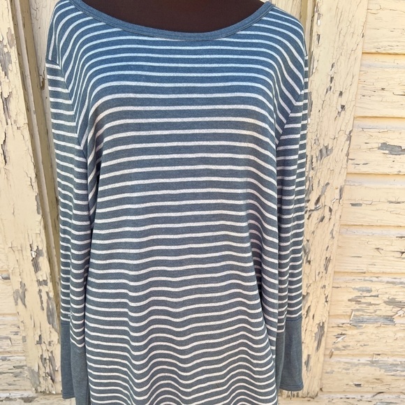 ODDY Striped Oversized Plus Nautical Pullover Sweater Top Shirt Minimalist H5 - Picture 1 of 8